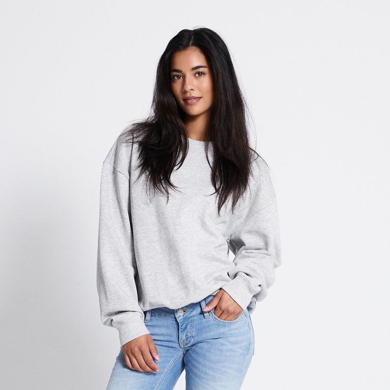 Basic sweatshirt "New Crew" Grey Melange